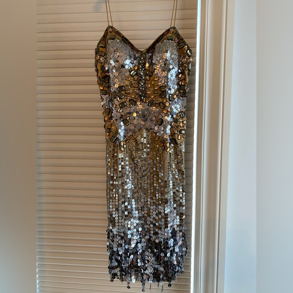 Jovani crystal embellished dress
